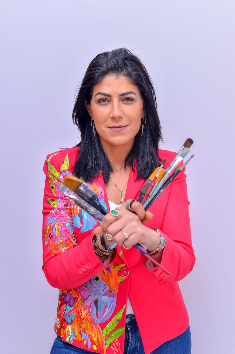 Lamia El Guermai, artiste peintre