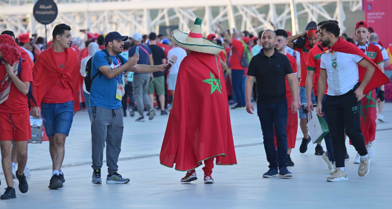من أنصار المنتخب الوطني المغربي    تصوير/ رزقو عبد المجيد