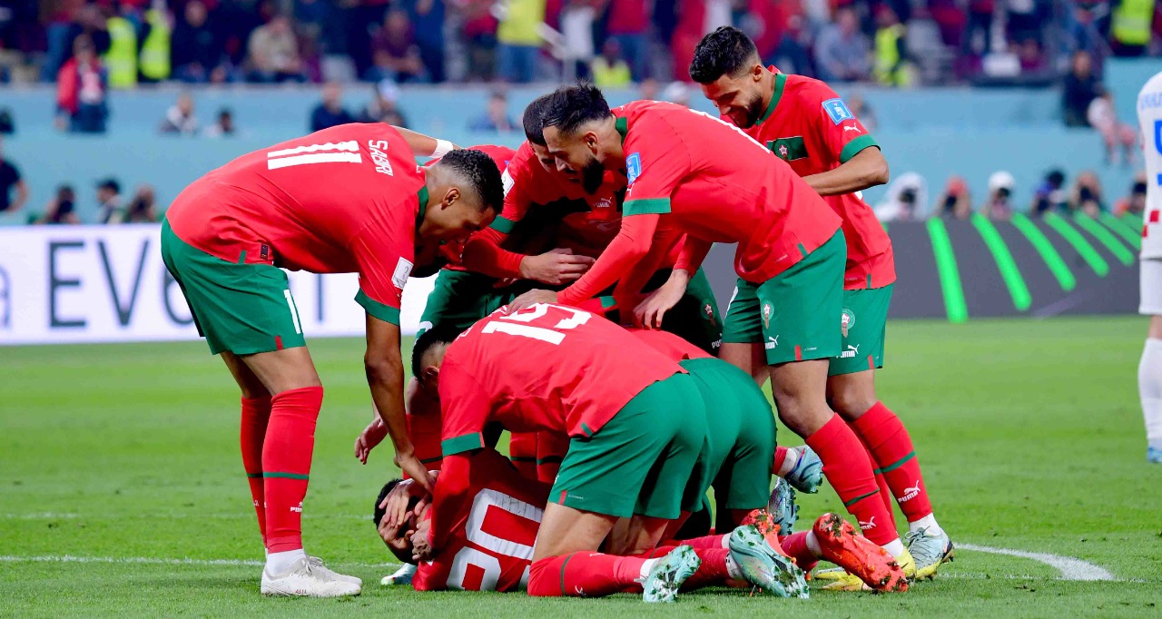 من مباراة المغرب وكرواتيا   تصوير/ رزقو عبد المجيد