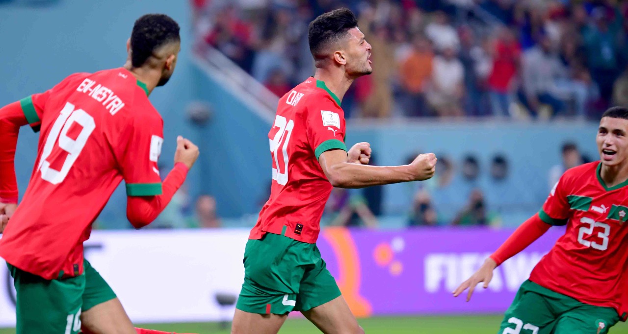 من مباراة المغرب وكرواتيا   تصوير/ رزقو عبد المجيد