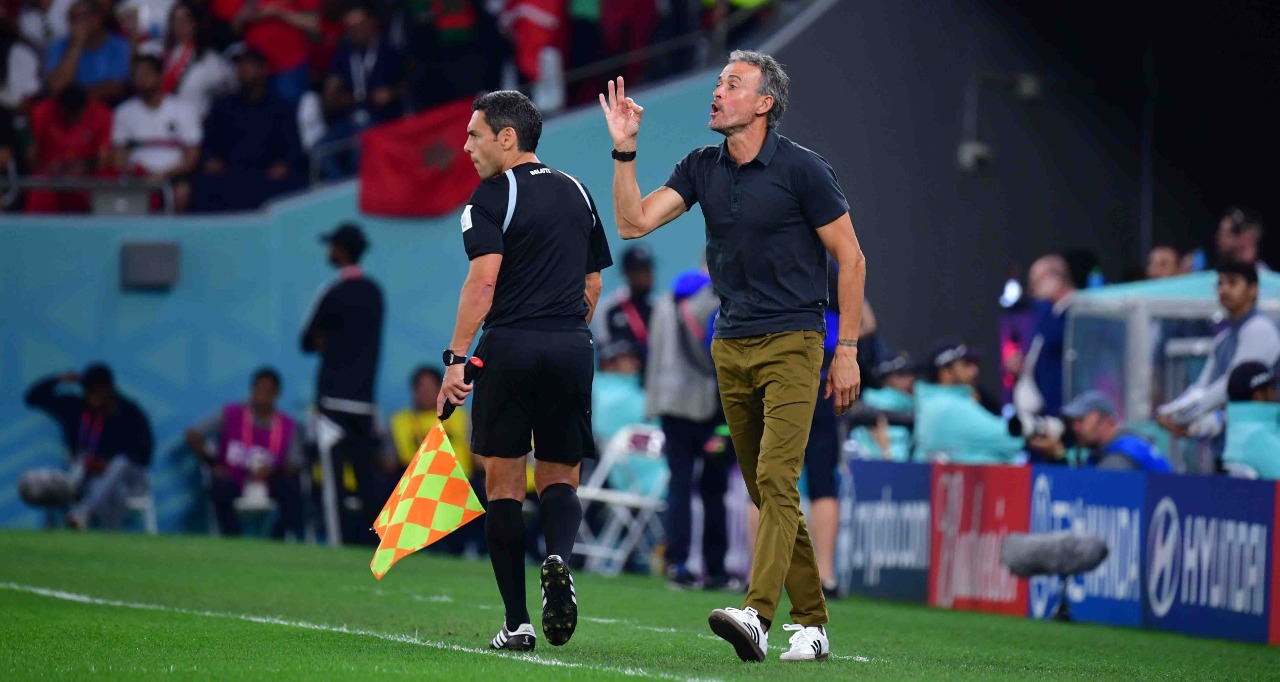من مباراة المغرب ضد إسبانيا     تصوير/ رزقو عبد المجيد
