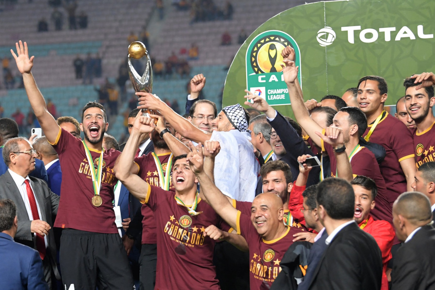 match between Tunisia's Esperance sportive de Tunis and Morocco's Wydad Athletic