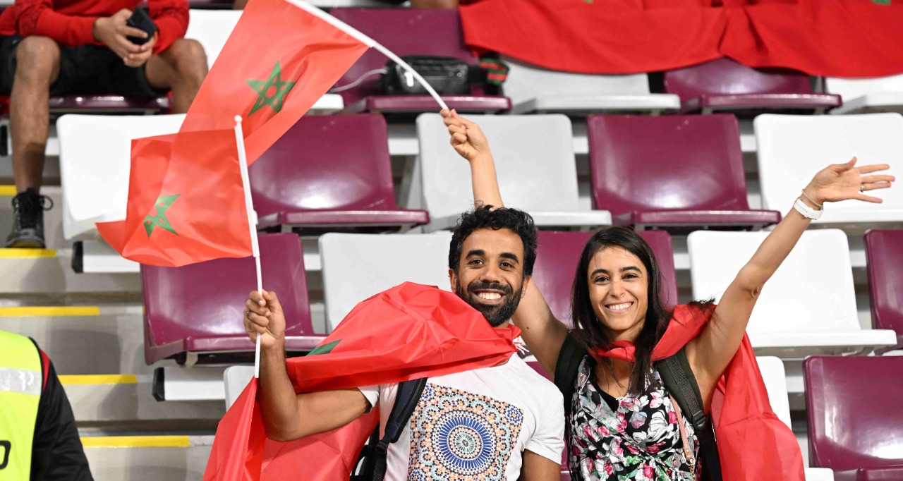 الجماهير في مباراة المغرب كرواتيا   تصوير/ رزقو عبد المجيد