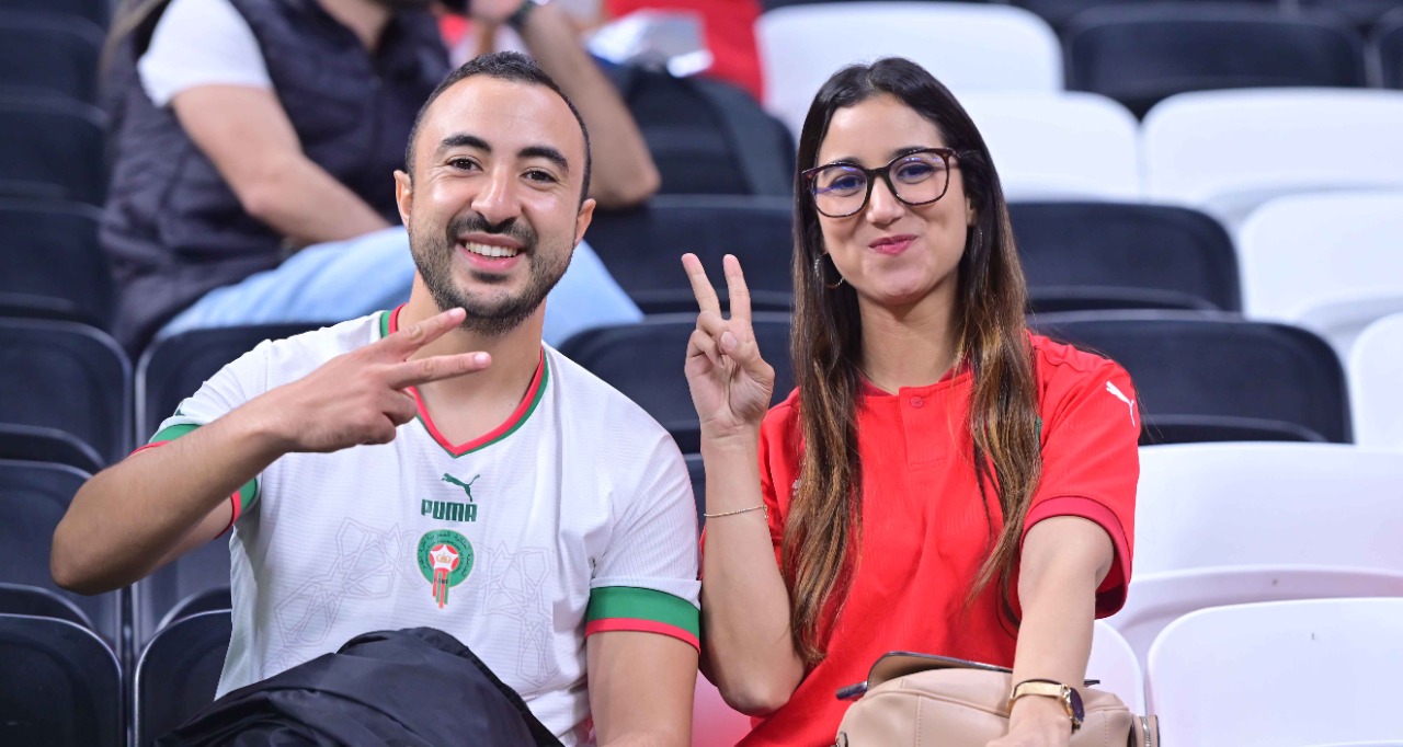 بعض الجماهير المغربية الحاضرة لمباراة الأسود وفرنسا    تصوير/ رزقو عبد المجيد 