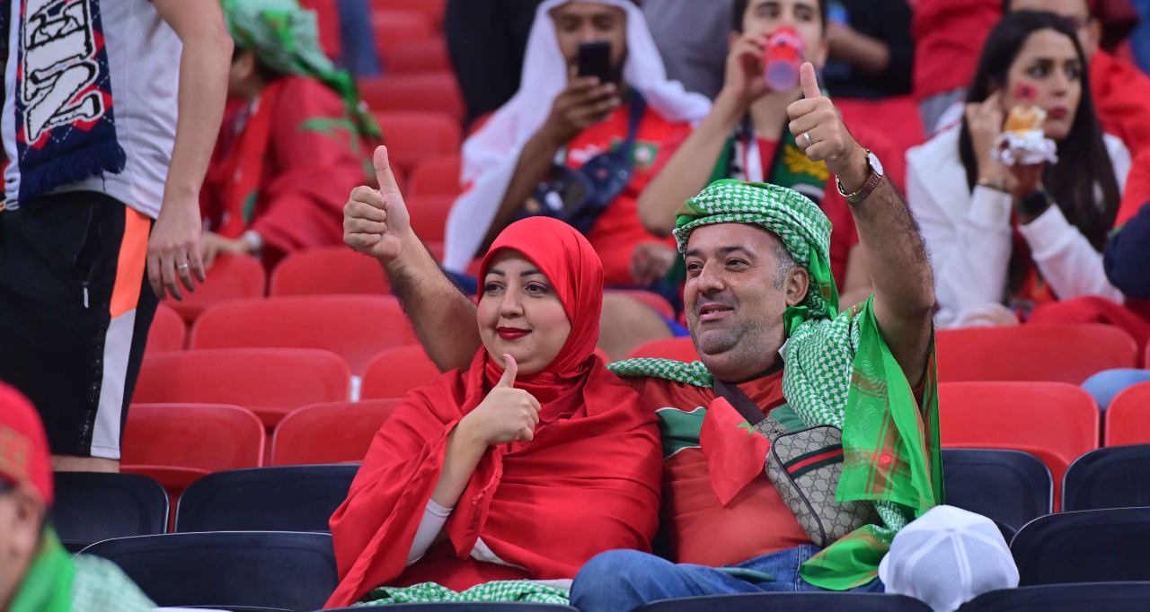 بعض الجماهير المغربية الحاضرة لمباراة الأسود وفرنسا    تصوير/ رزقو عبد المجيد 