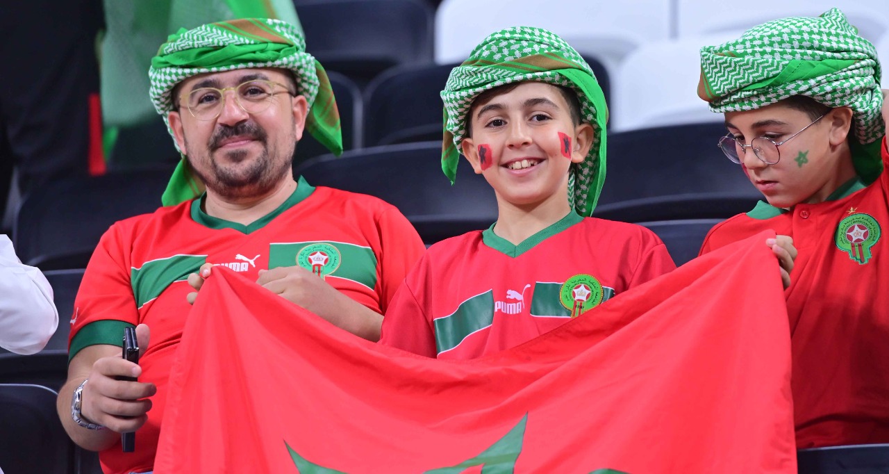 بعض الجماهير المغربية الحاضرة لمباراة الأسود وفرنسا    تصوير/ رزقو عبد المجيد 