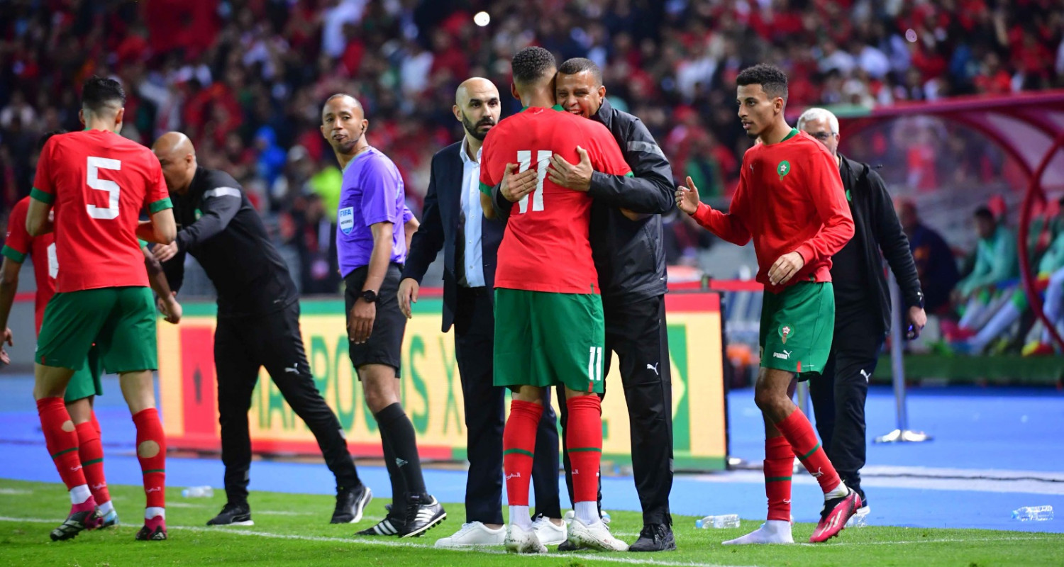 من مباراة المغرب والبرازيل   تصوير/ رزقو عبد المجيد