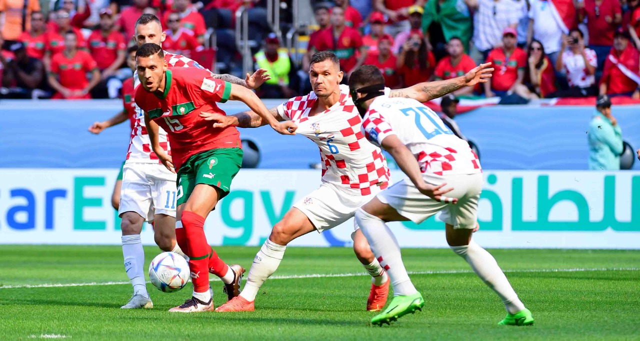  من مباراة المغرب وكرواتيا     تصوير/ رزقو عبد المجيد