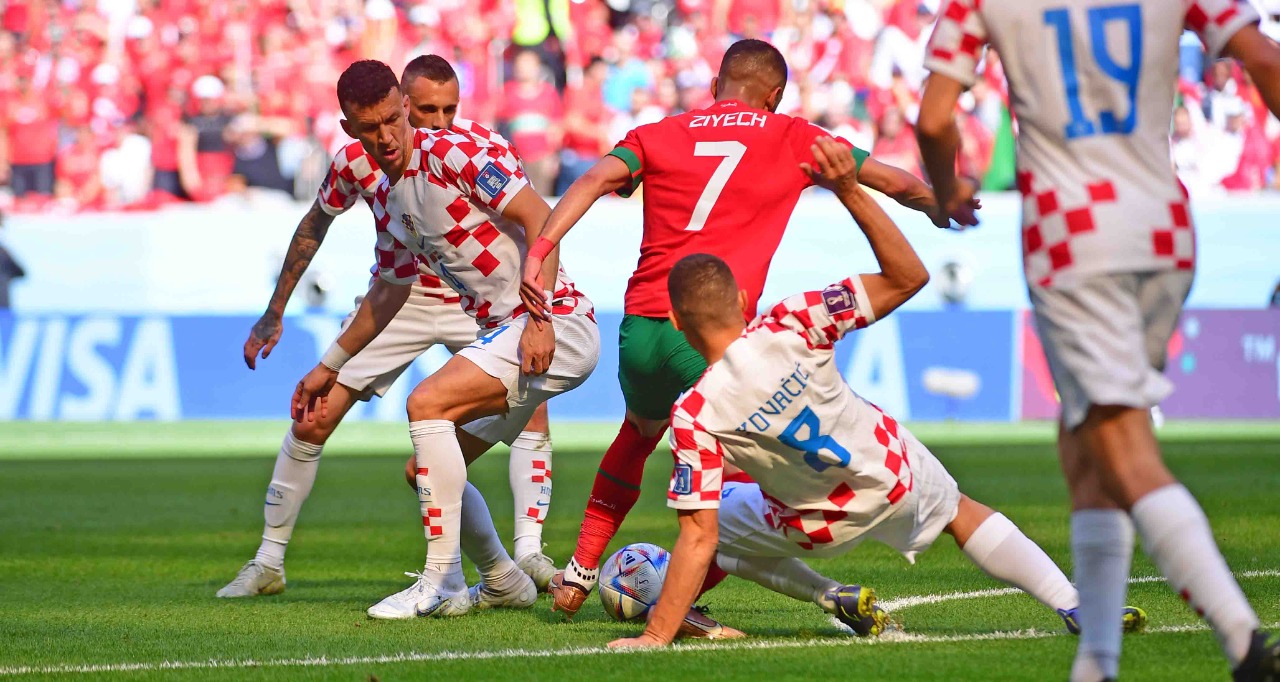  من مباراة المغرب وكرواتيا     تصوير/ رزقو عبد المجيد