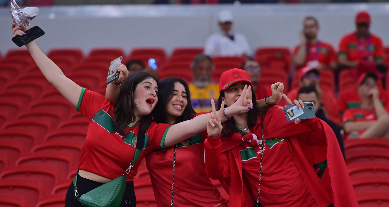 حضور قوي للجمهور المغربي أمام البرتغال   تصوير/ رزقو عبد المجيد