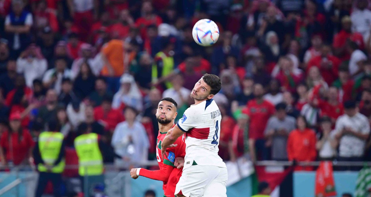 من مباراة المغرب والبرتغال   تصوير/ رزقو عبد المجيد