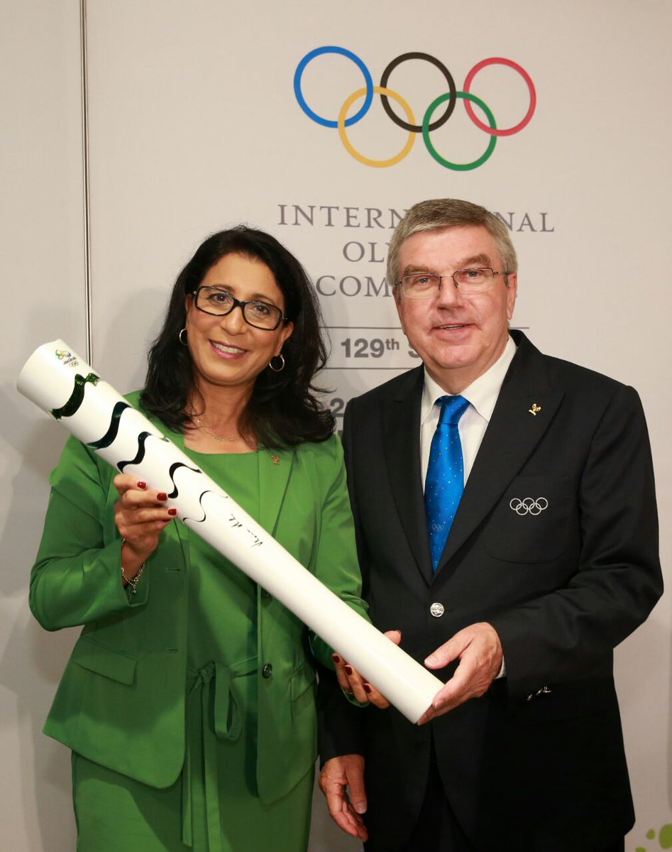 Nawal El Moutawakel Thomas Bach