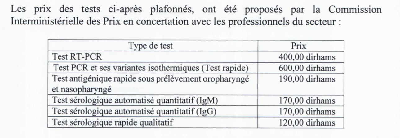 Prix PCR