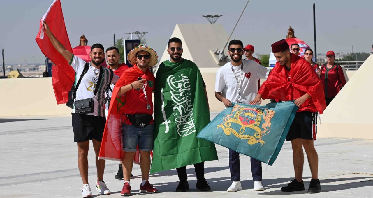 Les supporters marocains au Qatar