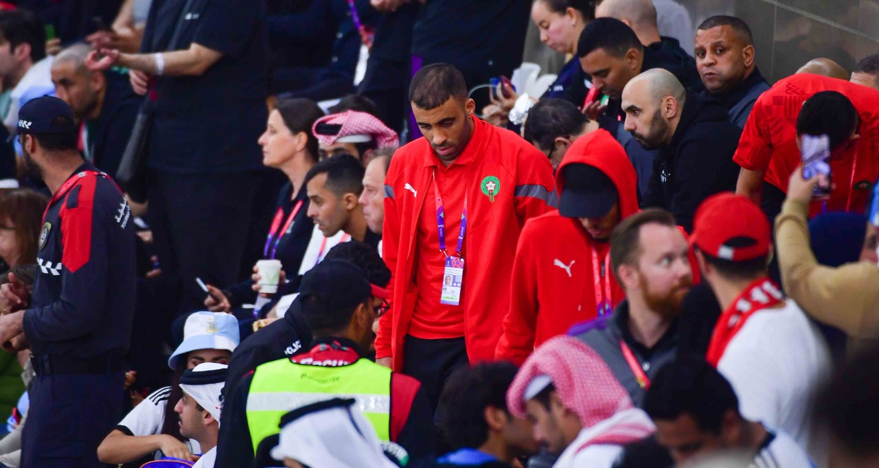 المنتخب المغربي في مدرجات ملعب لوسيل خلال نهائي كأس العالم    تصوير/ رزقو عبد المجيد