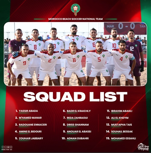 équipe du maroc de beach soccer