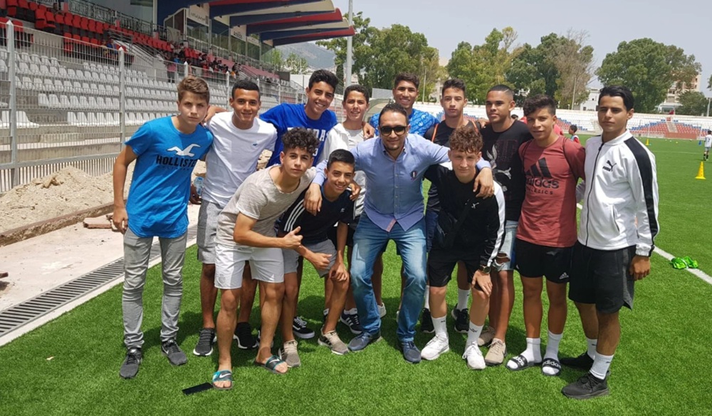 Rabie Takassa et plusieurs joueurs évoluant en Espagne (DR)