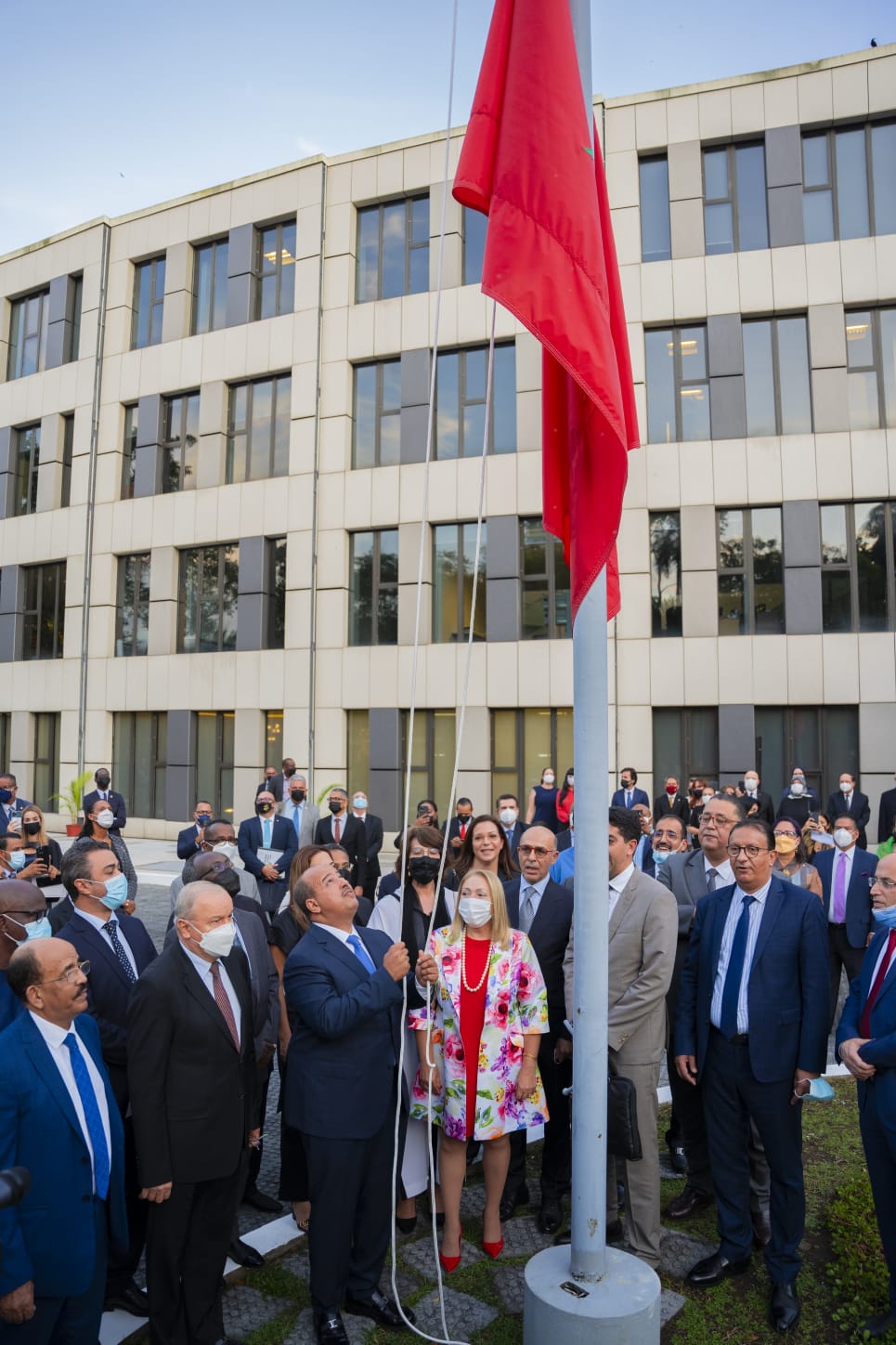 levée drapeau