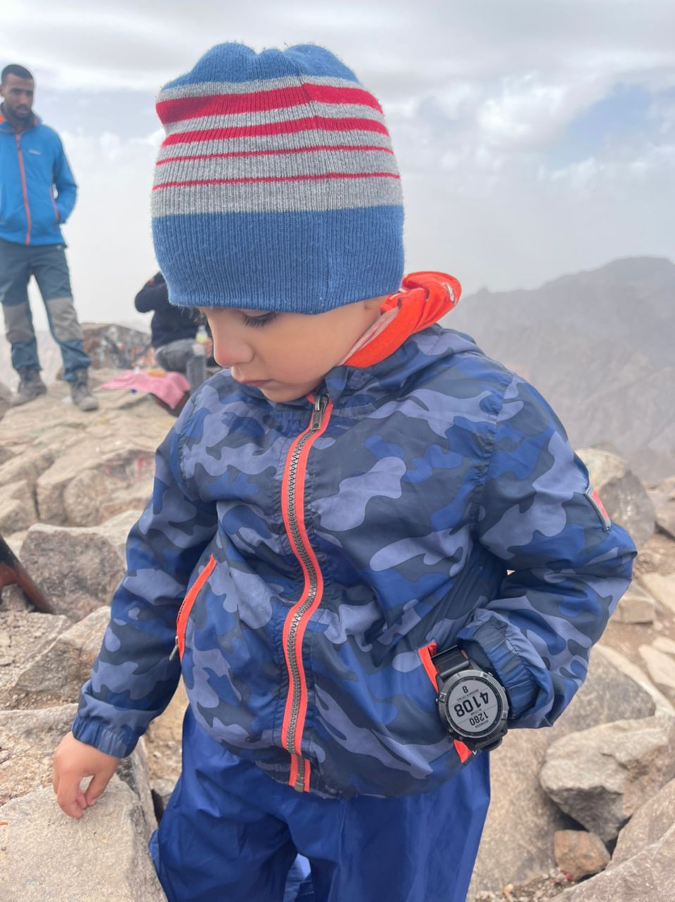 Sami, le plus jeune alpiniste du Maroc. 