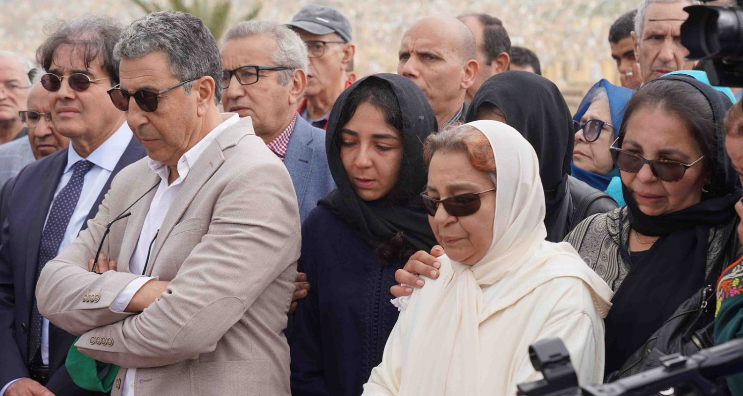 جنازة الراحل أحمد حرزني بمقبرة الشهداء