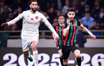 من مباراة الجيش الملكي ونهضة بركان