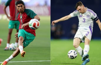 Achraf Hakimi  et  Andrew Robertson Scotland