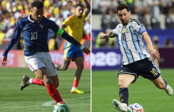 Kylian Mbappe et Messi