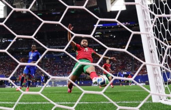إسماعيل الصيباري من مباراة المنتخب المغربي أمام هايتي في مونديال 2026