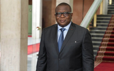 Le ministre ivoirien de la Communication, porte-parole du gouvernement de Côte d'Ivoire, Amadou Coulibaly.