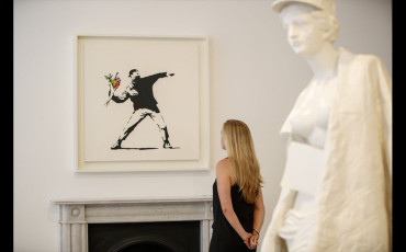 Rage, the Flower Thrower - Banksy