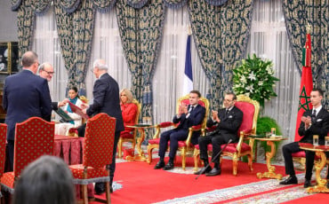 SM le Roi et Macron