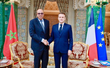 الرئيس الفرنسي إيمانويل ماكرون ومحمد ولد الرشيد