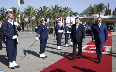 الرئيس الصيني يغادر المغرب