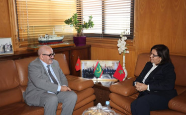 كاتبة الدولة المكلفة بالصيد البحري مع سفير الجمهورية الإسلامية الموريتانية بالمغرب