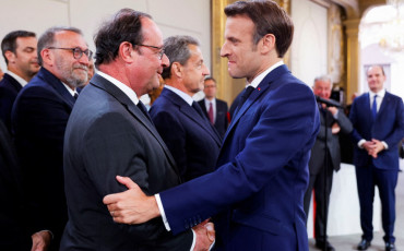 François Hollande-Emmanuel Macron