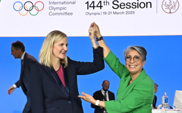 Kirsty Coventry et Nawal El Moutawakel