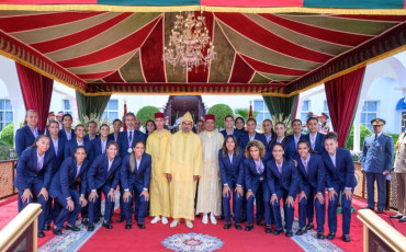 SM le Roi Mohammed VI reçoit les Lionnes de l'Atlas