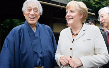 Sen Genshitsu et Merkel