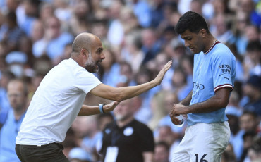 Pep Guardiola+ Rodri 