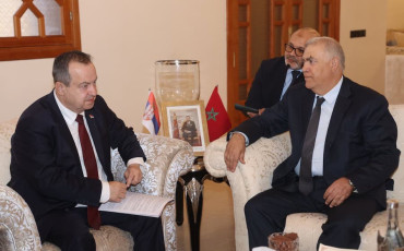 Abdelouafi Laftit et son homologue de la République de Serbie, Ivica Dačić