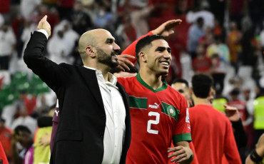 Walid Regragui+ Achraf Hakimi