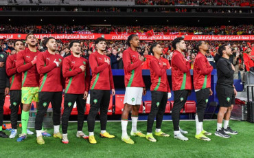 احتياطيو المنتخب المغربي في مباراة الإكوادور