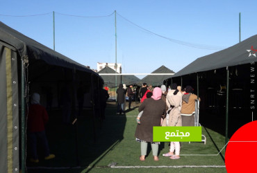 القصر الكبير-- خيام لإيواء المتضررين