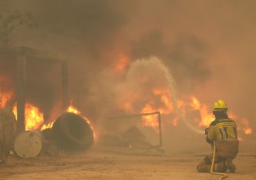 Incendie Madrid