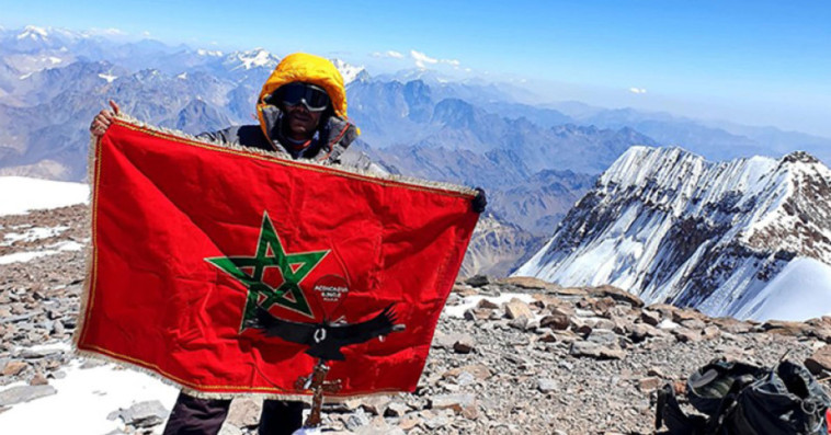 Exploit de l'Alpiniste marocain Mohamed Ouassila au mont Visevnik