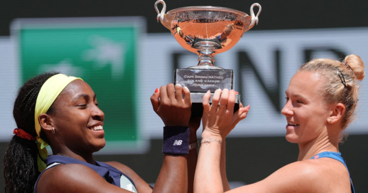 US Coco Gauff and Czech Republic's Katerina Siniakova
