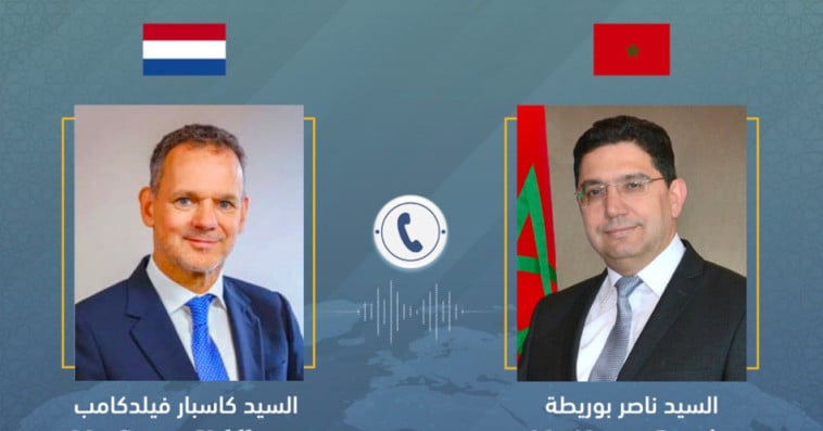 ناصر بوريطة ونظيره الهولندي كاسبار فيلدكامب