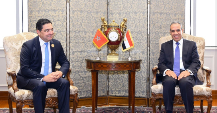 ناصر بوريطة مع نظيره بجمهورية مصر العربية
