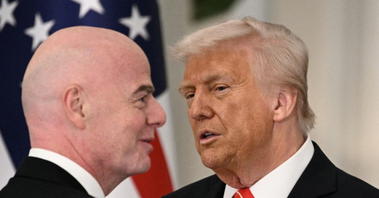 Donald Trump + Gianni Infantino