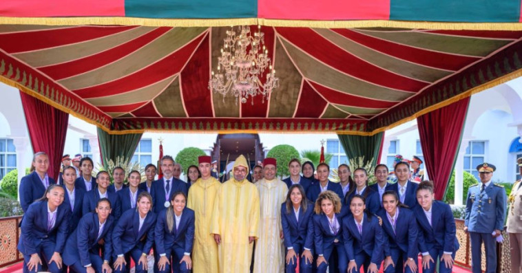 SM le Roi Mohammed VI reçoit les Lionnes de l'Atlas